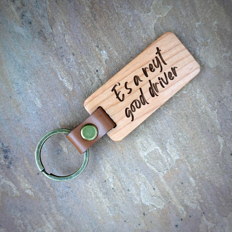 Funny Yorkshire Keyrings Yorkshire Saying Key Rings Choose Wood Colour