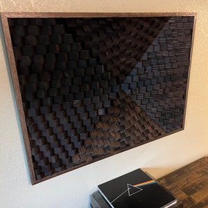 Handmade Wood Wall Art / Acoustic Panel Sound Diffuser