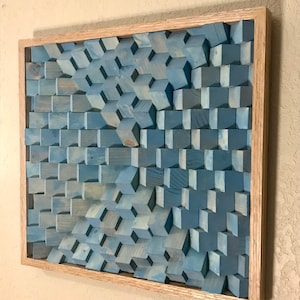 Ready to Ship 21&quot; X 20&quot; Sky Blue Acoustic Panel Art