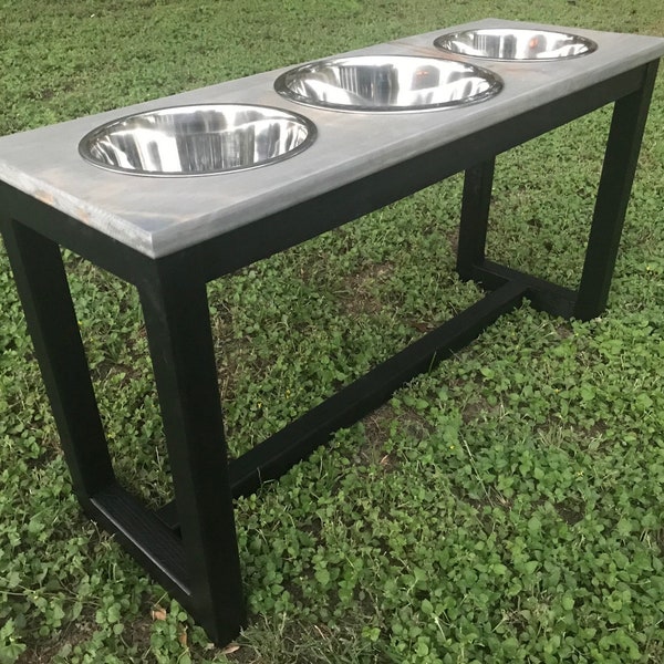 Tall Dog Feeder Etsy
