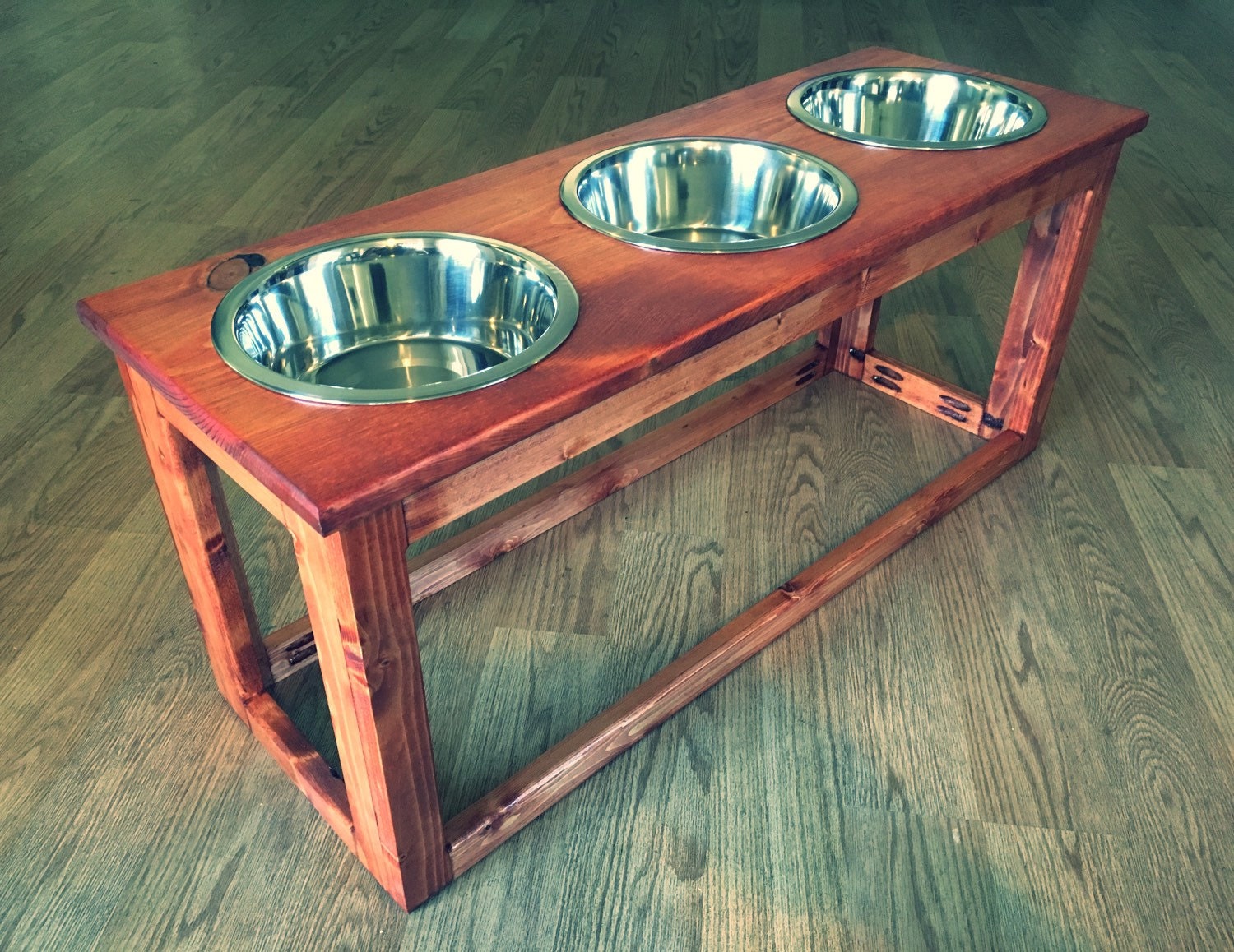 6 to 20 Triple Raised Dog Bowl Stand / Custom / Etsy