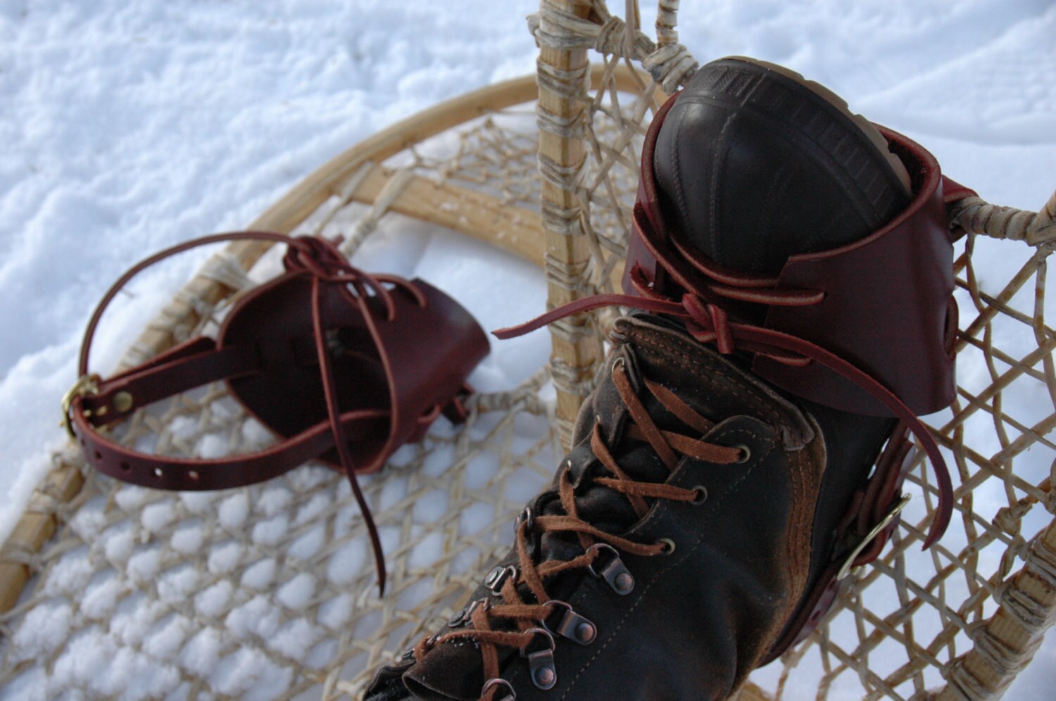 Solekicks Leather Snowshoe Bindings Etsy Canada