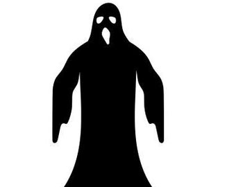 Estaca de jardín fantasma de Halloween hecha a mano: Arte de metal para el jardín