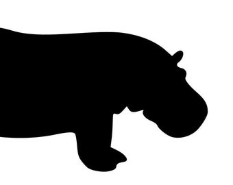 House Hippo Steel Wall Mount Garden Stake