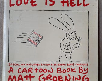 Libro ilustrado de Matt Groening "El amor es el infierno" (1984)