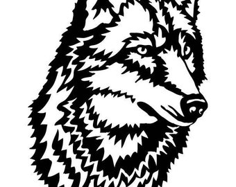 Metal Wolf Wild Dog Country Wall Art