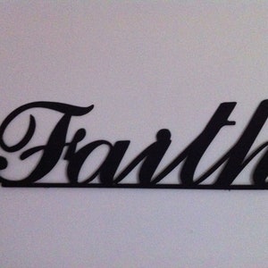 Family, Faith, Believe, Peace, Love  Grace  Wall Words Metal Wall Words Wall Decor Indoor/Outdoor