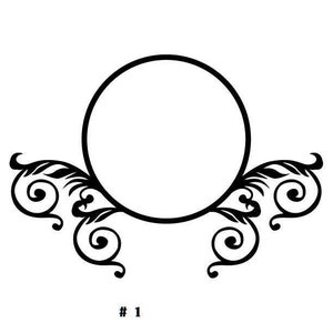 Personalized Letter Circle Monogram Signs