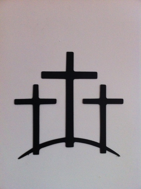 Metal Trinity Crosses Wall Decor Cross Hand Crafted - Crosses For Wall Decor