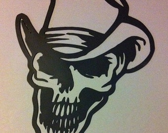 Cowboy Skull Metal Wall Art Metal Skull Cowboy Wall Decor