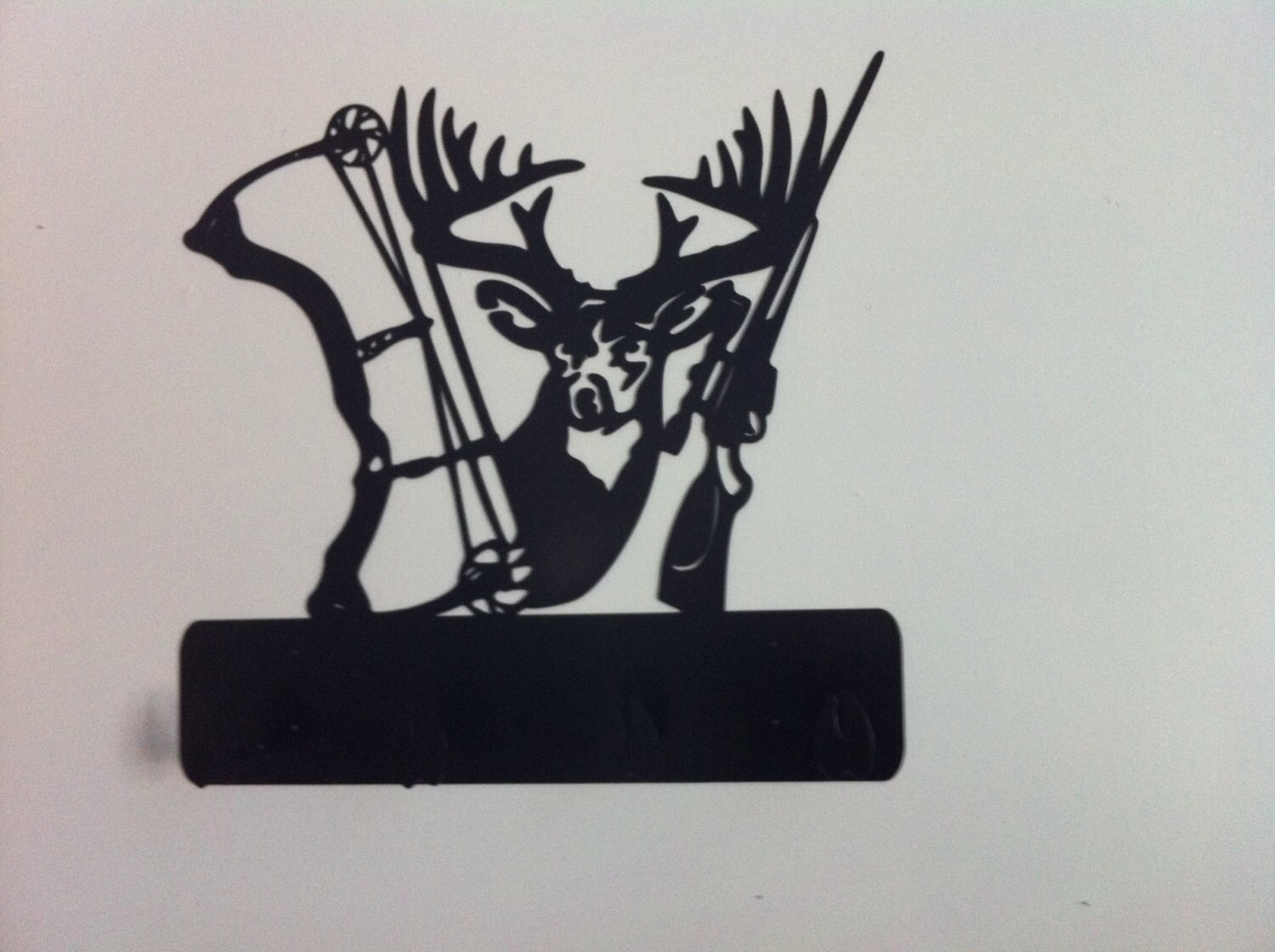 Patte De Cerf – Porte-manteau Et Porte-fusil – Décoration Murale Nature – État Correct