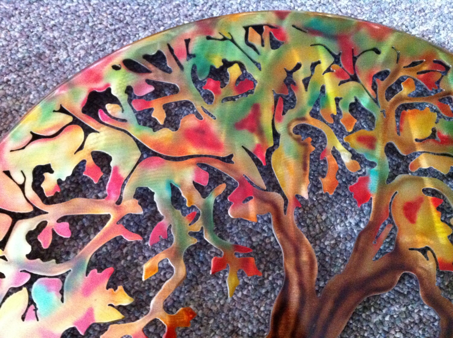 Tree of Life Metal Wall Art Hand Crafted Metal Tree of Life Etsy