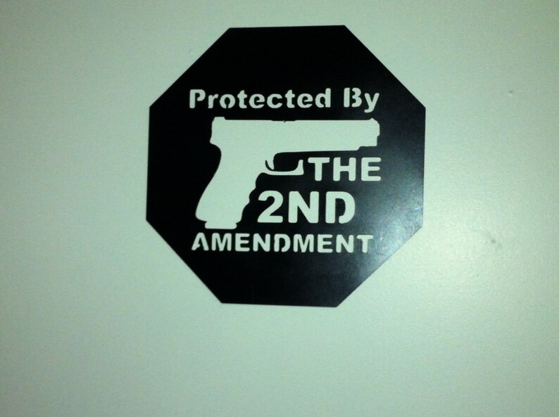 Protected by Thesecond Amendment Sign 2nd Amendment Metal Sign | Etsy