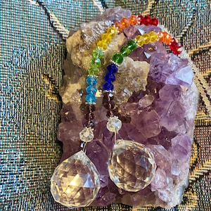 Rainbow 30mm Prism Suncatcher ~Sparkly Rainbow Suncatcher ~Magical ~Healing Energy ~Crystal Rainbow Beads ~Crystal Aurora Borealis Beads