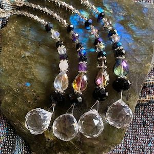 Radiant Crystal Suncatcher ~20mm Prism ~Super Sparkly Suncatcher ~Rearview Mirror ~Rainbows ~Semi Precious Stones ~Magical ~Healing Energy