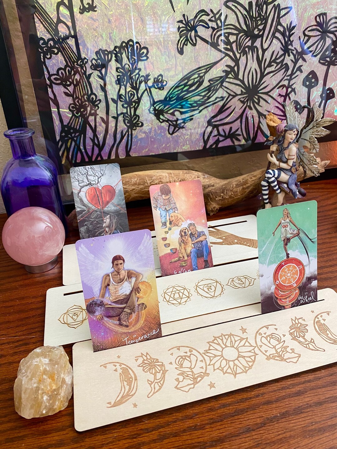 Wooden Tarot Card Holder tarot Card Stand divinations Tools
