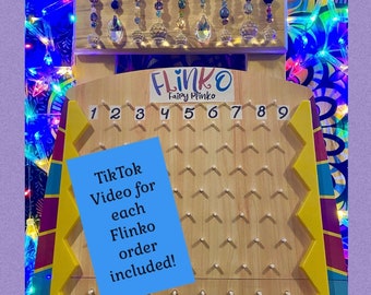 FLINKO Chip SURPRISE Suncatcher!  ~12" long w/Genuine Gemstones/Crystal Beads *TikTok Video Posted of Your Win!!  @fairyblisscreations
