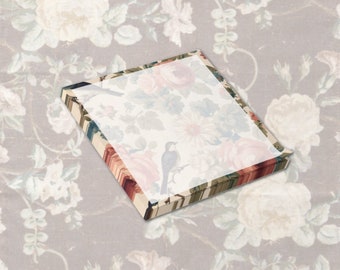 Birds and Florals Post-it® Note Pad, 3x3 or 4x4 Designer Sticky Notes