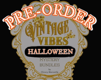 PRE ORDER I Halloween Decor Bundle I Seasonal Mystery Box I Halloween Decorations I Vintage Vibes Halloween Mystery Bundle
