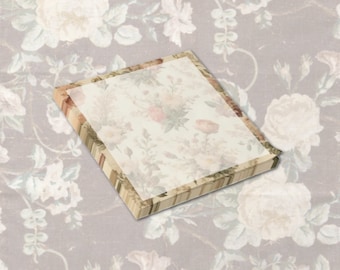 Faded Florals Post-it® Note Pad, 3x3 or 4x4 Designer Sticky Notes