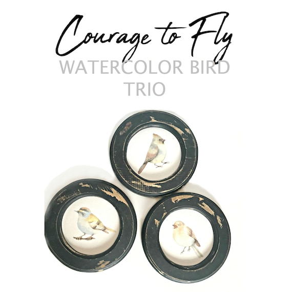 set of 3 watercolor