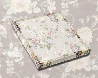 Cottage Floral Post-it® Note Pad, Shabby Chic Office Decor