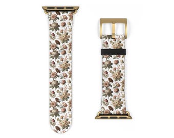 Floral Smart Watch Band Vintage Floral Aesthetic Band for Smart Watch
