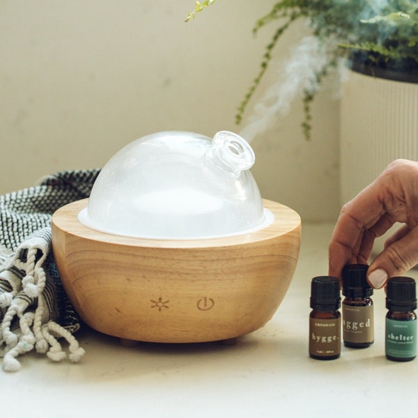 Wood Oil Diffuser Etsy