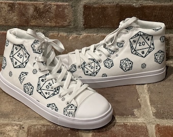 Critical Hit D20 Color Your Own Sneakers