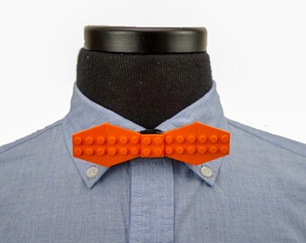 Orange Slim Bow Tie | Toddler Bow Tie Set | Bow Tie Gift for Husband