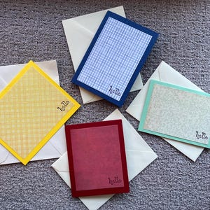 Hello Blank Greeting Cards