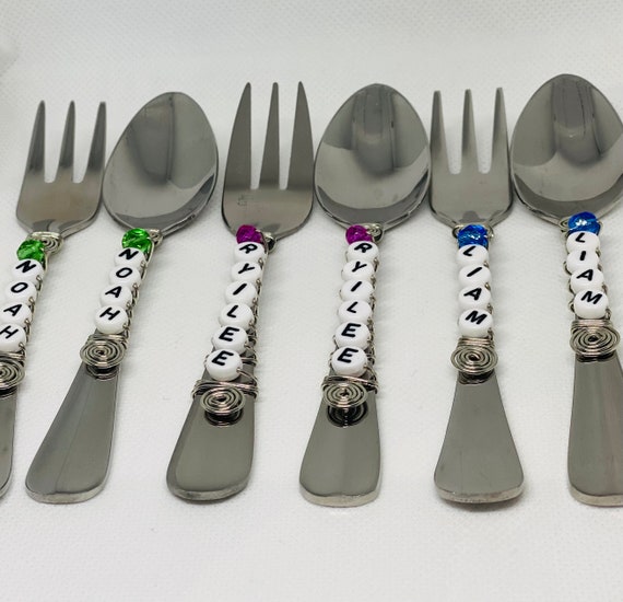 Childrens Flatware 1` Pieces Set - Stainless Steel Silverware 1