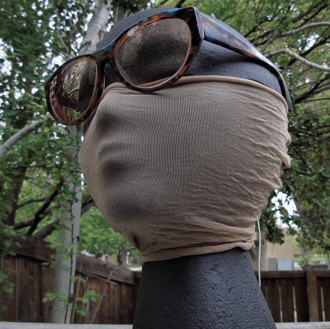 2 Panty Hose Adult Face Masks Sheer Mask Covers Mouth Nose Etsy