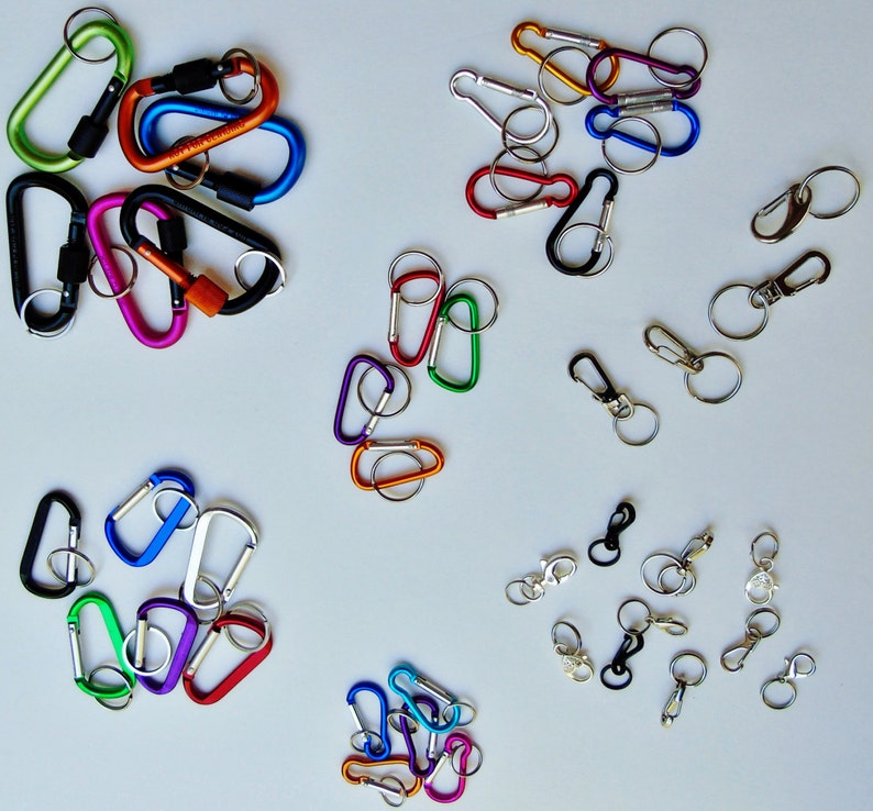 Dog ID tag clip collar carabiner w/ O ring attach dog's Etsy