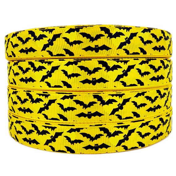 10 YardS SHIP FROM USA HALLOWEEN SPIDER WEB GREEN 7//8/" Grosgrain Ribbon 1 5 3