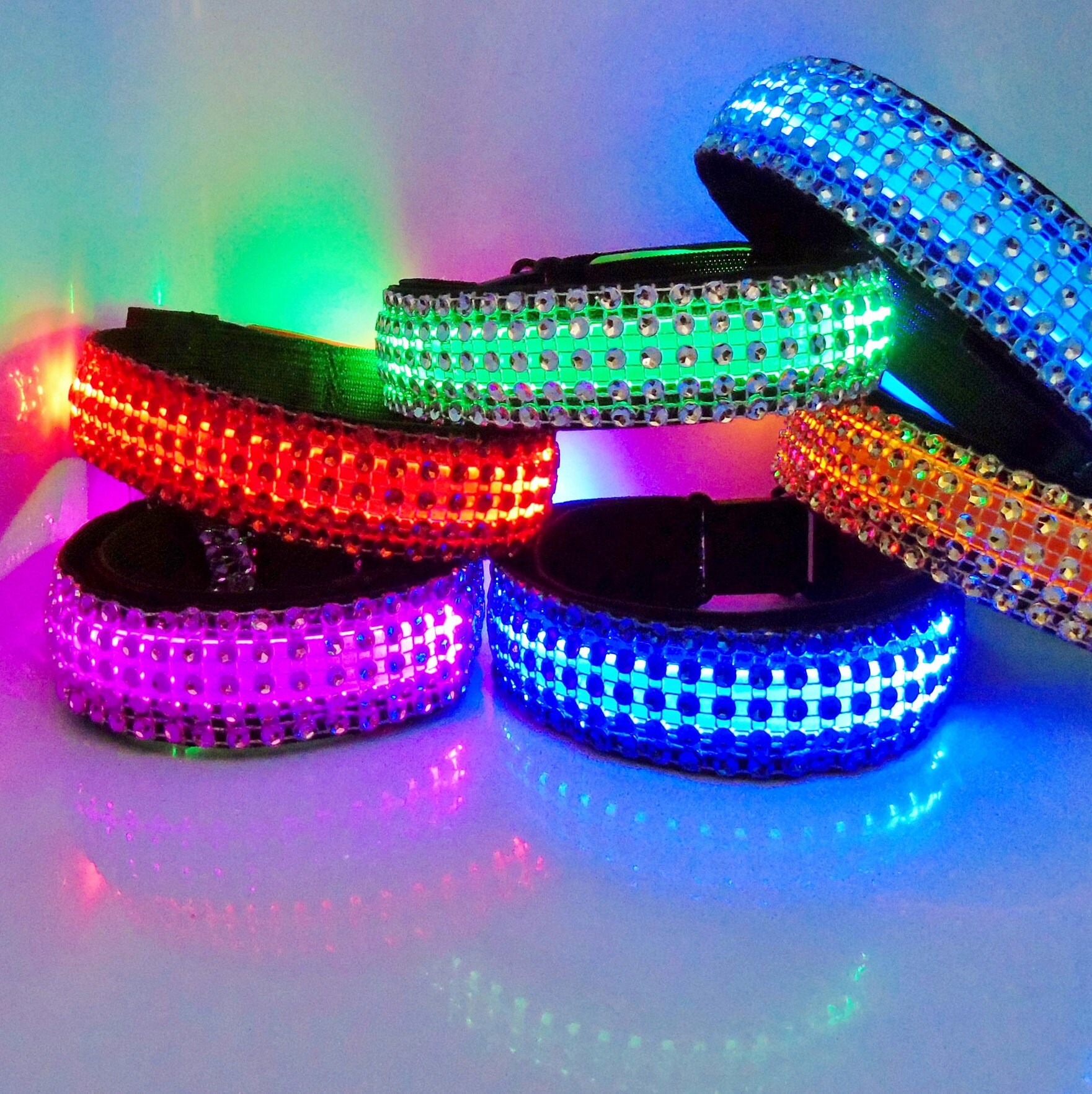 rhinestone dog leash