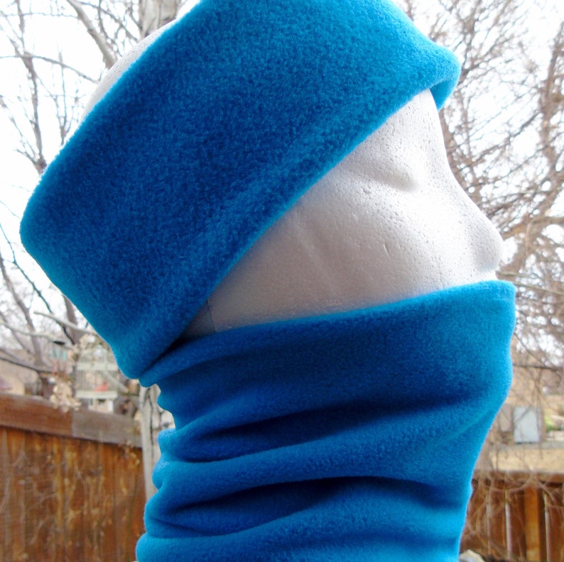 Dog Neck Warmer Aqua Blue Snood Scarf Cowl Gaiter Etsy