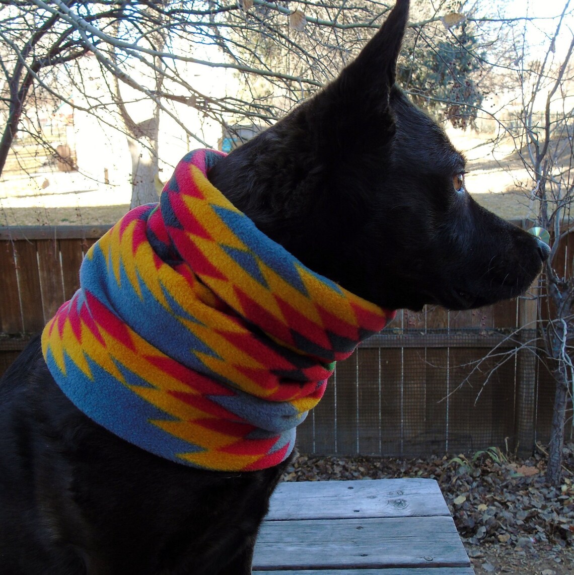 Fleece dog neck warmer scarf snood gaiter collar cover Etsy