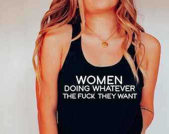 Women Doing Whatever Racerback Tank Top - Feminism Clothing