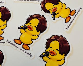 Paquete de pegatinas de Duck Singer (8 unidades)