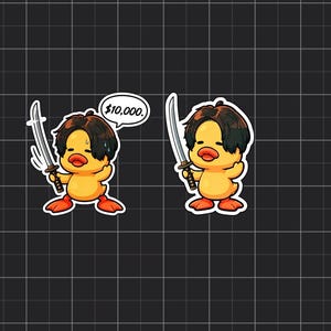 Pacote de adesivos Duck Singer (8 unidades)