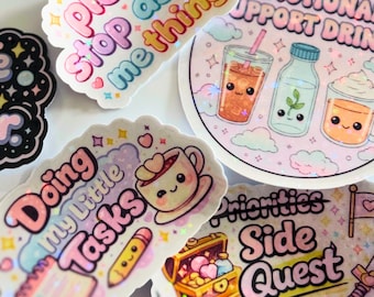 Paquete de pegatinas de villano neuropicante