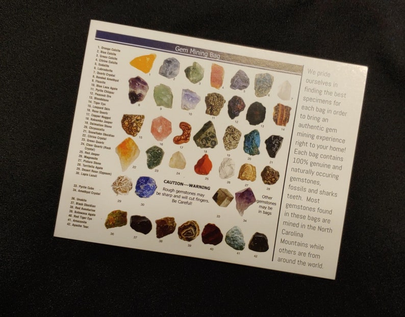 Gem Mining Dirt Bag Etsy