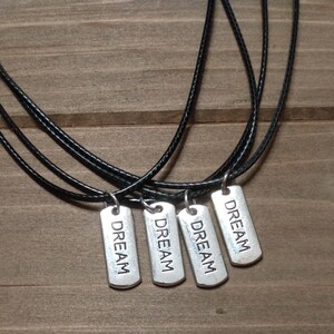 Dream Word Charm Necklace | Inspirational Charm | Goal Oriented Necklace