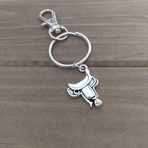 Saddle Keychain, Purse Charm, Backpack, Zipper Charm