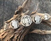 Peruvian Silver Coin Bracelet Rare Vintage 1960s 925 Sterling Silver Link Bracelet 1860-1907 Coin Peru (C-5)