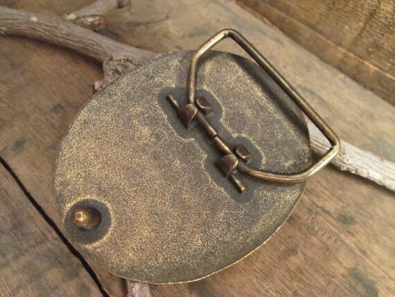 Vintage Boho Antique Brass Style Chip Stone Belt … - image 5