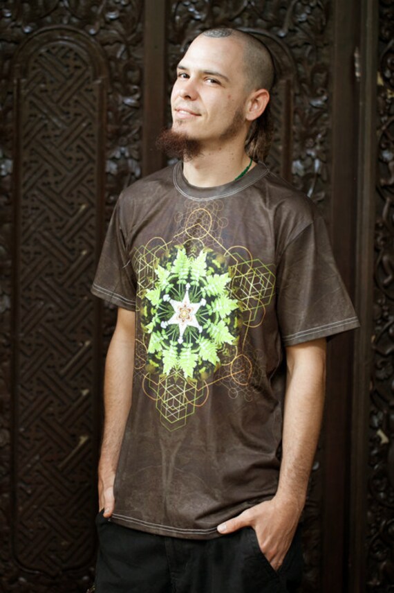 Mycélium fougère / / T-shirt en coton coton en pour hommes / / Mandala chemise / / chemise de géométrie sacrée / Crystalotus Shirt / chemise, tee-shirt psychédélique, chemise festival f8f4d8 Mycélium fougère / / T-shirt en coton coton en pour hommes / / Mandala chemise / / chemise de géométrie sacrée / Crystalotus Shirt / chemise, tee-shirt psychédélique, chemise festival f8f4d8