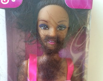 The Original Shave and Play Barbie, adult gag coworker gift sweater weird ugly funny party idea novelty present him her white elephant prank
