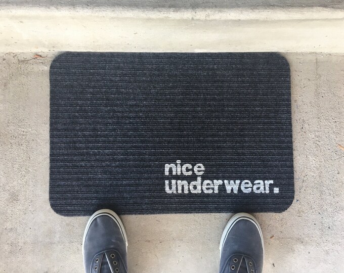 Nice Underwear Doormat Door Mat Funny Joke Weird Adult Home Etsy